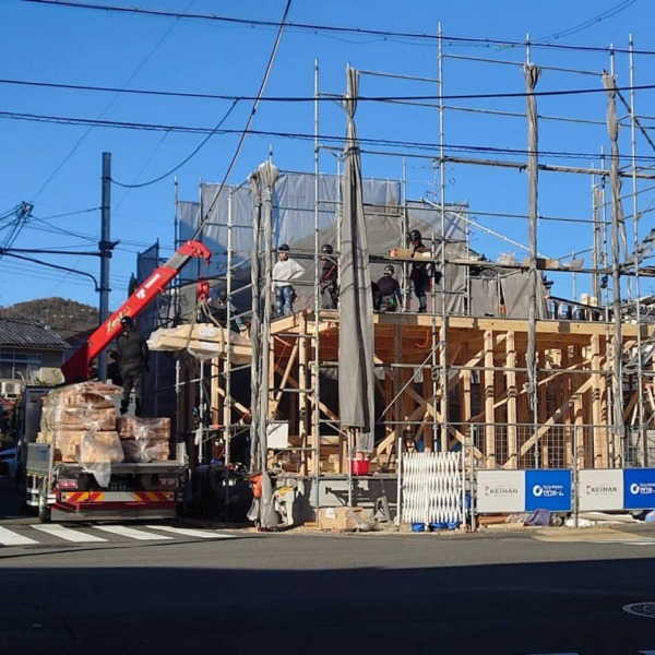 紫竹のお家/棟上げを迎えられました㊗ サムネイル画像