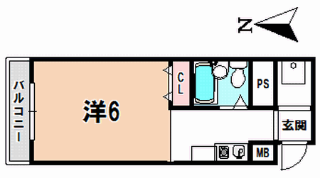 サザンコートⅠ 物件間取り画像