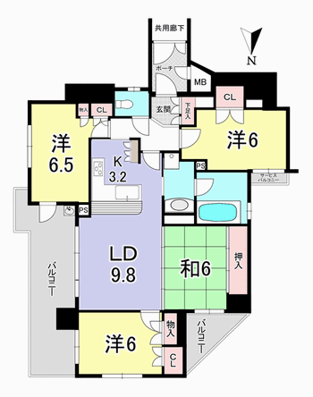 アーバニス今出川緑彩通り 物件間取り画像